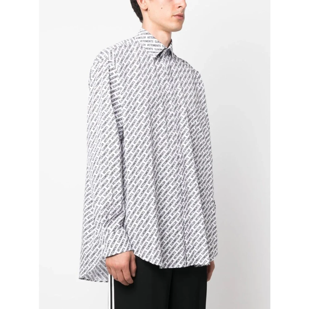 Vetements Witte Casual Shirt voor Mannen White Heren