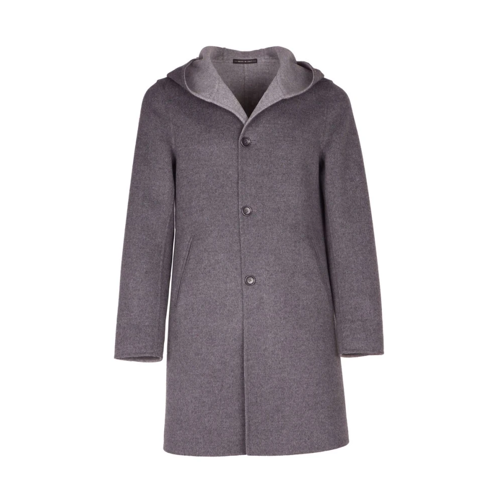 Made in Italia Grijze Maagdelijke Wollen Jas Gray Dames