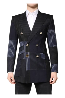 Multifärgad Patchwork Formell Blazer Jacka