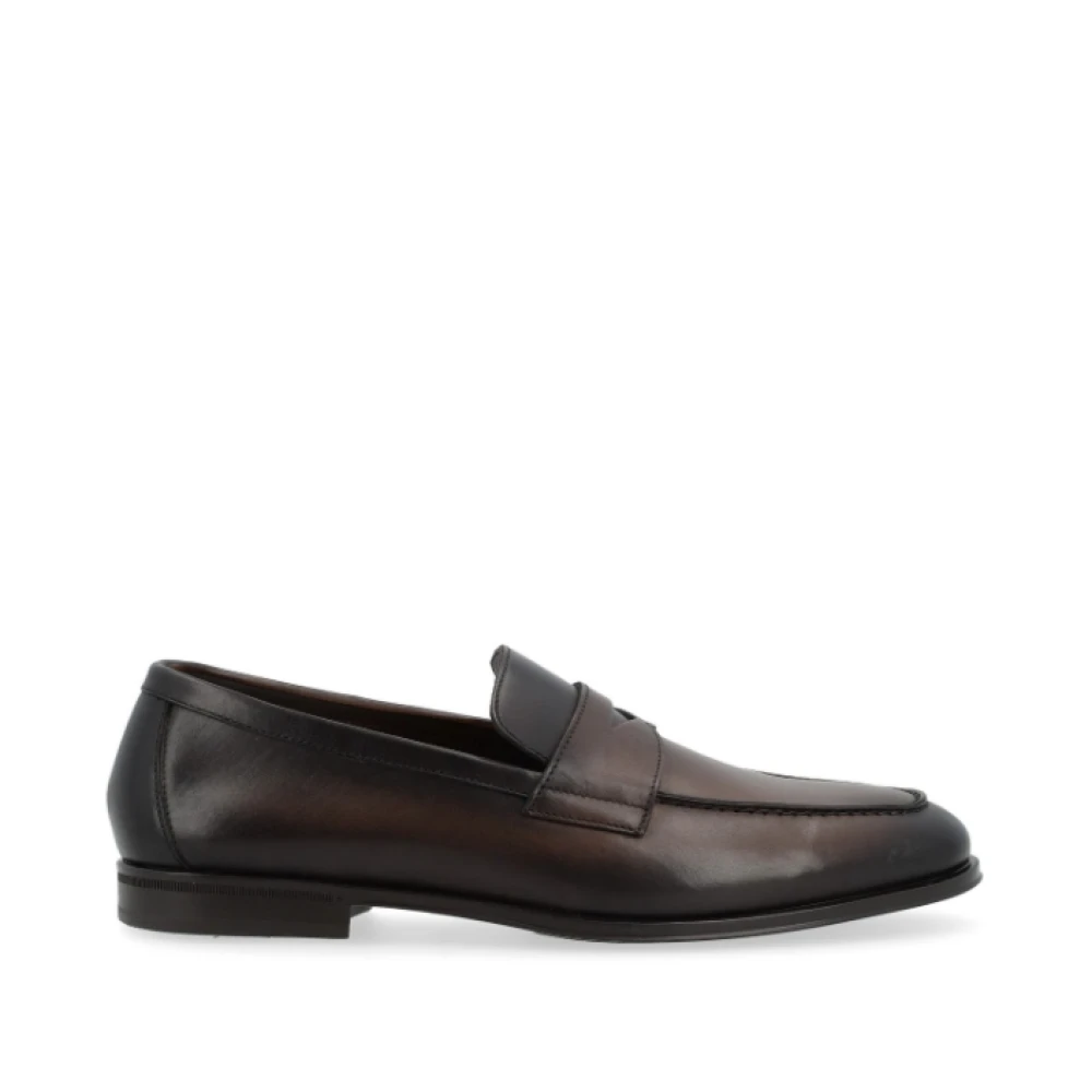 Doucal's Men's Brown Penny Loafer - Loafers - 8 Uk - Shoes