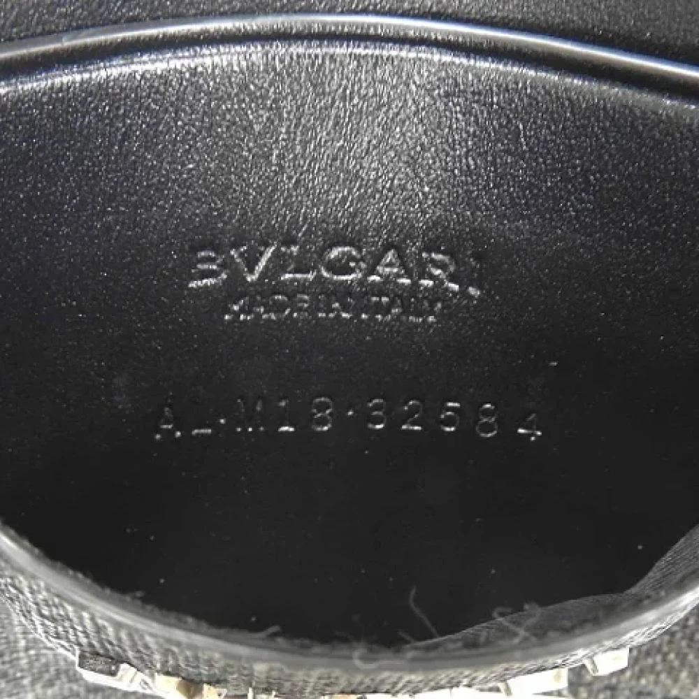 Bvlgari Vintage Pre-owned Leather wallets Black Heren