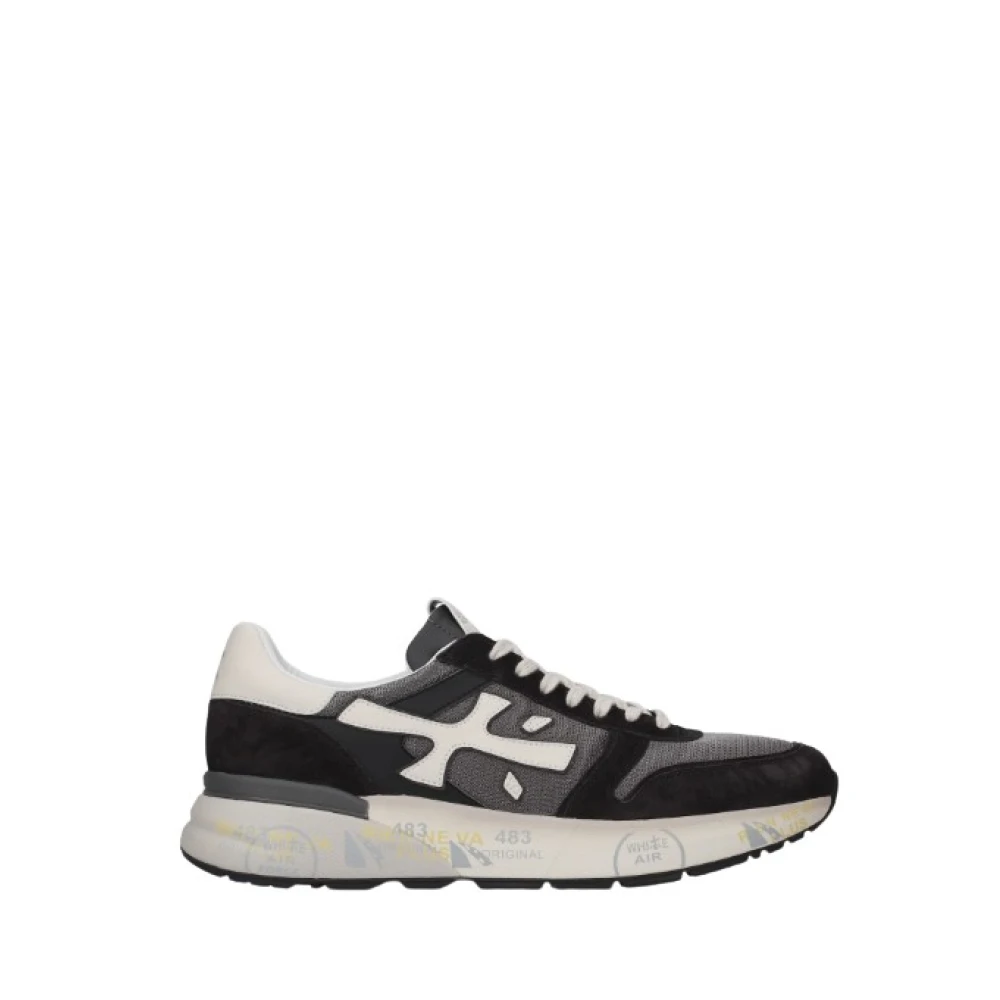 Premiata Men's Black Sneakers, 9 Uk, Mick 8085