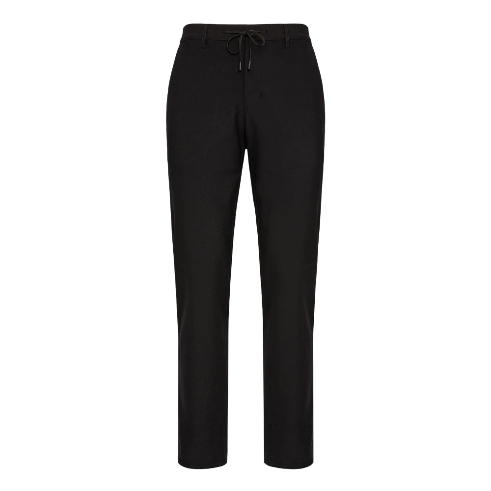 Boggi Milano Ergonomische broek van warpgebreid nylon B Tech Black Heren