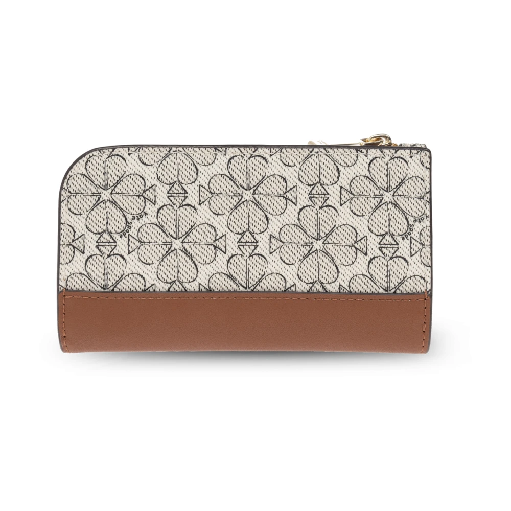 Kate Spade Portemonnee Schop Bloem Brown Dames