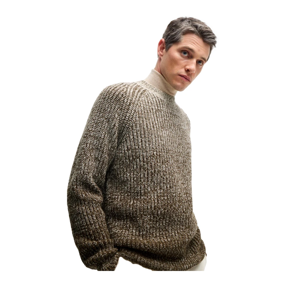 Hugo Boss Regular Fit Multicolor Trui Degrade Gray Heren
