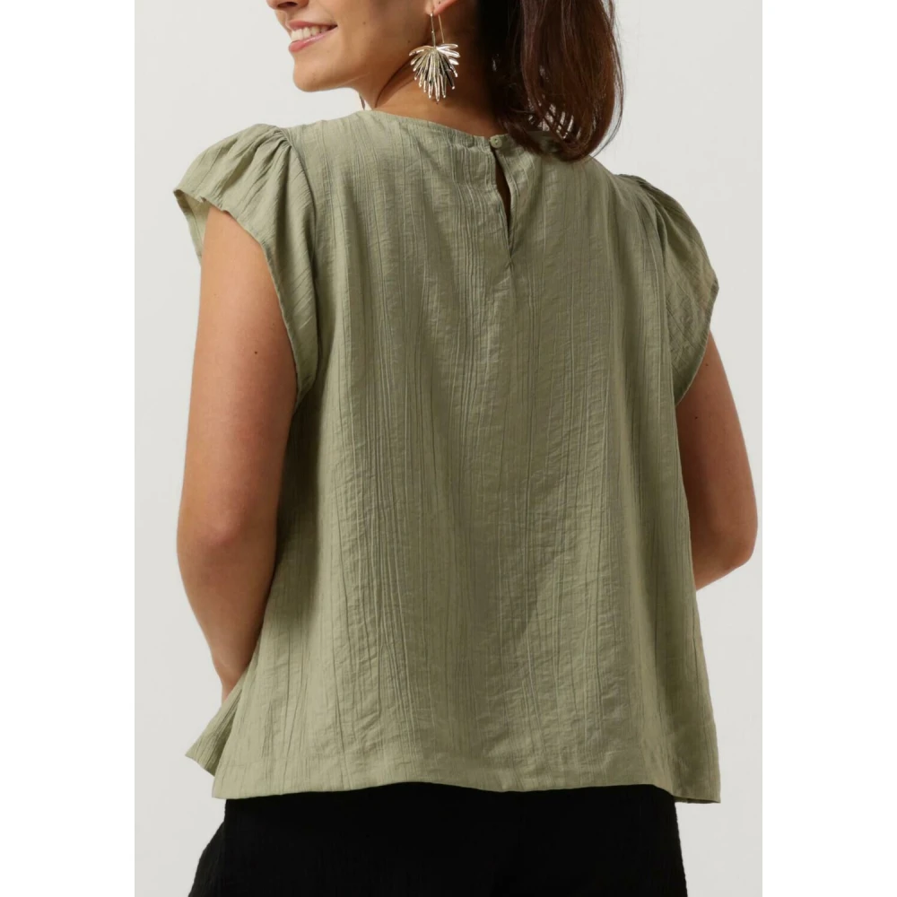 Object Groene Stijlvolle Mouwloze Top Green Dames