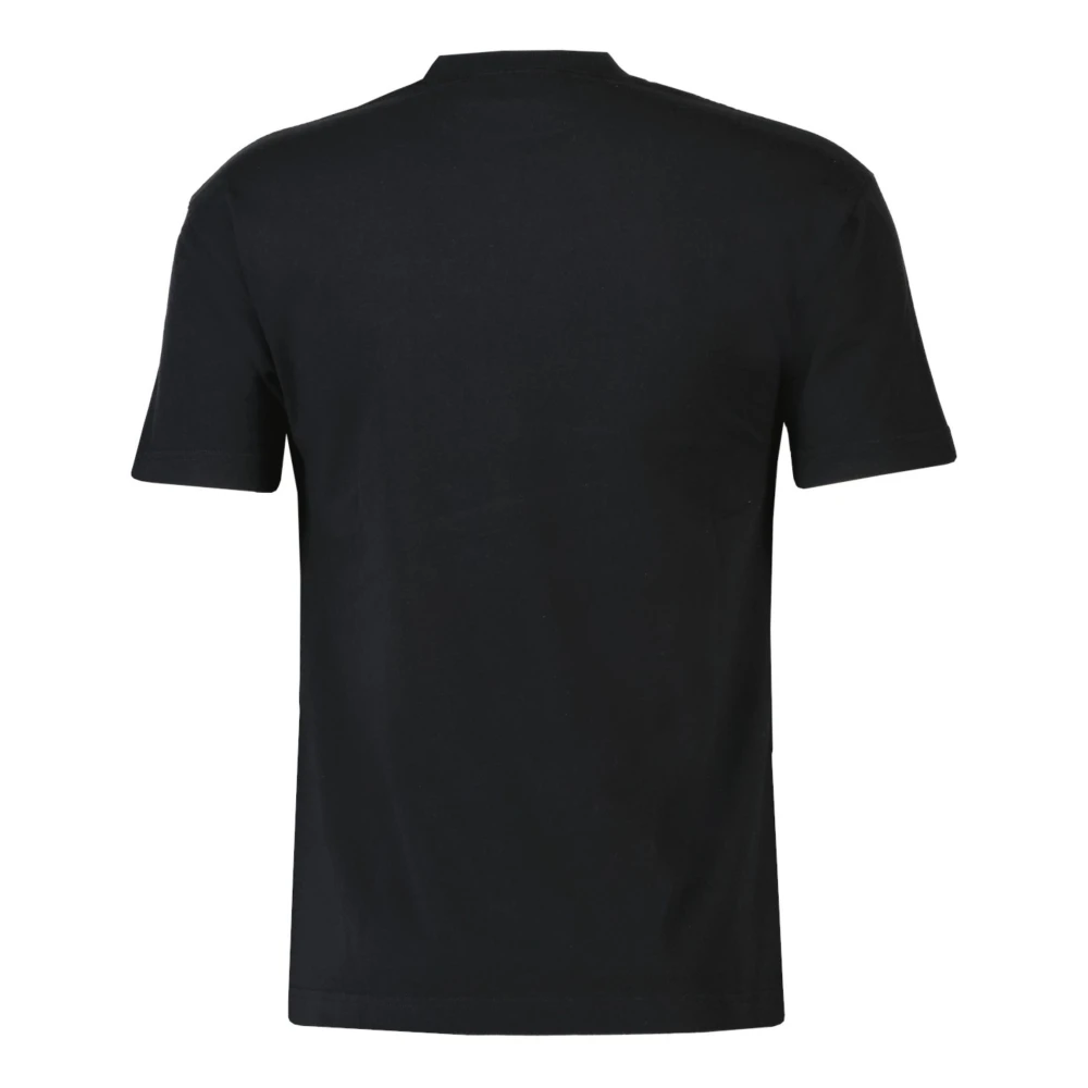 Olaf Hussein Zigzag Wavy Drift Tee T-shirt Zwart Black Heren