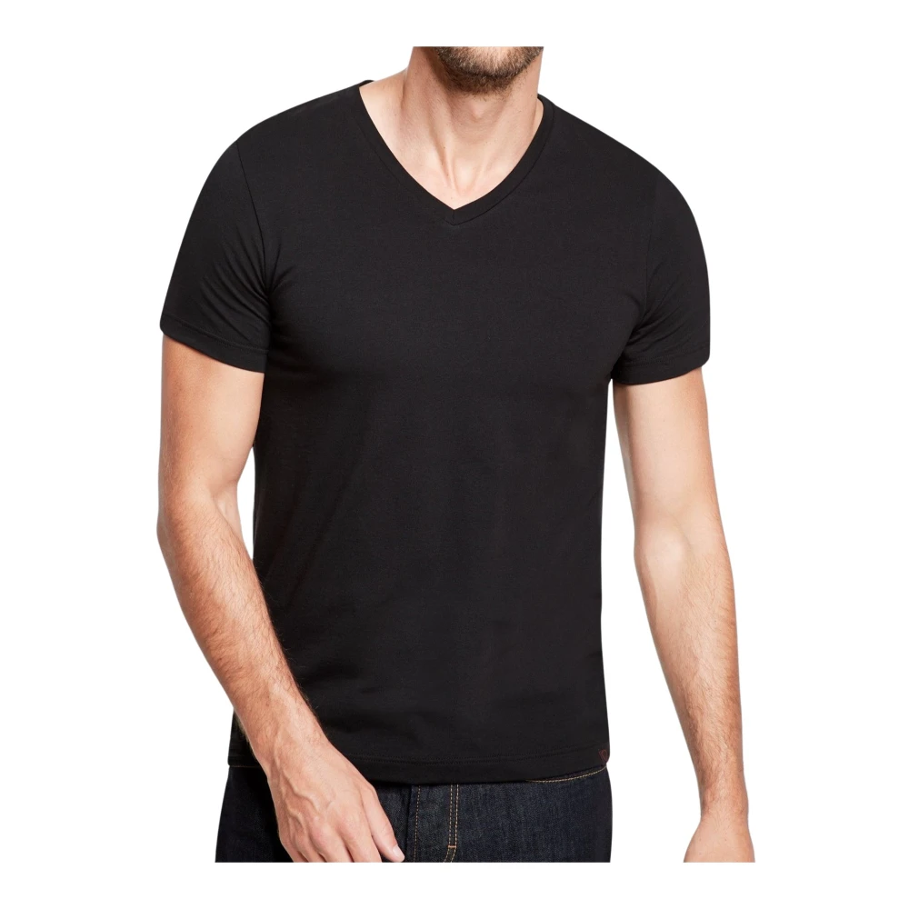 Strellson Basic V-Hals T-Shirt 2-Pack Black Heren