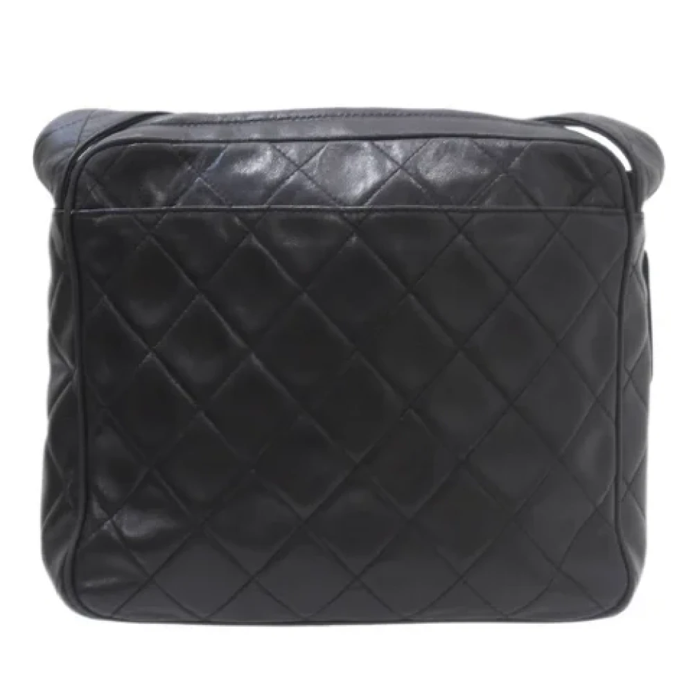 Chanel Vintage Pre-owned Fabric shoulder-bags Black Dames