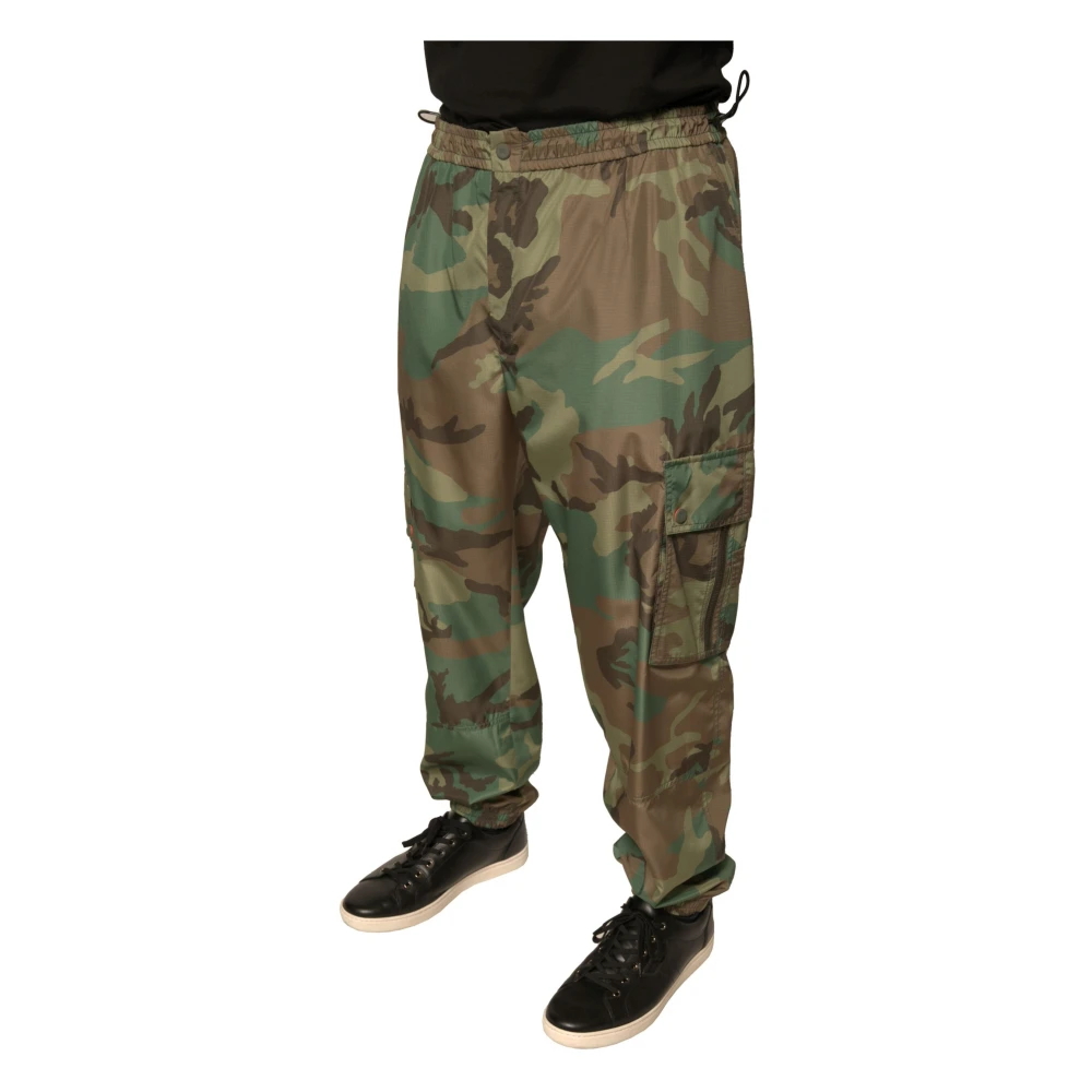 Dolce & Gabbana Camouflage Cargo Jogger Sweatpants Multicolor Heren