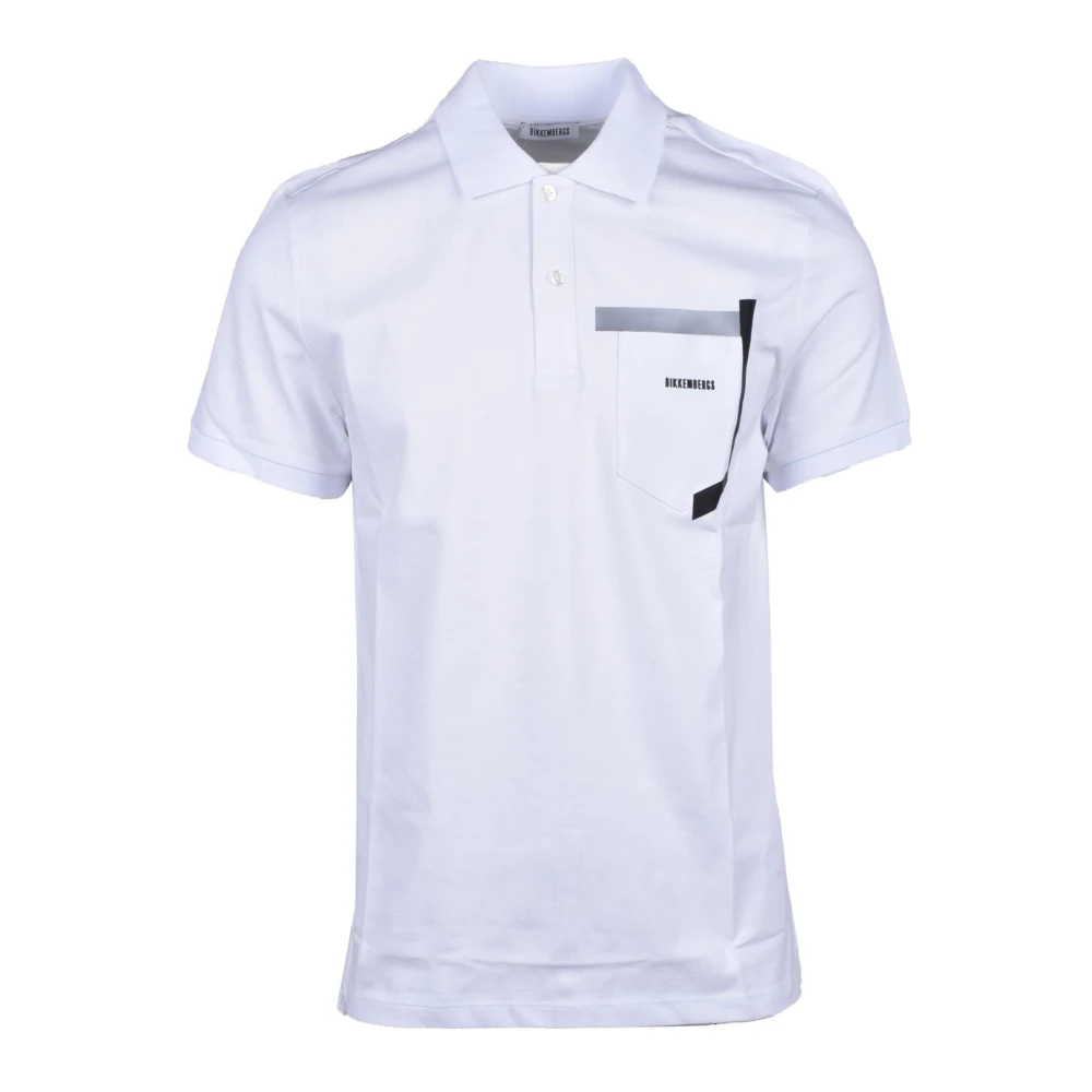 Bikkembergs Katoen Elastaan T-shirt White Heren