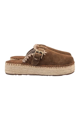 Jute Clog Plain Suede