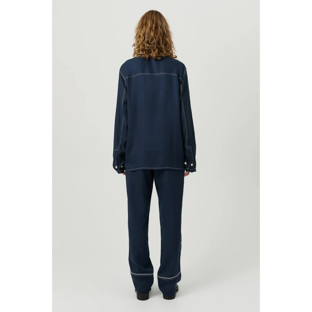 Soulland Shirts Blue Unisex