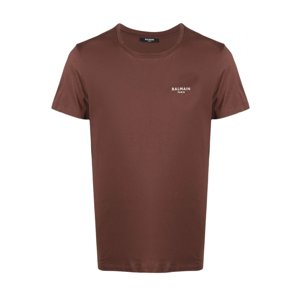 Balmain T-Shirts Brown Heren