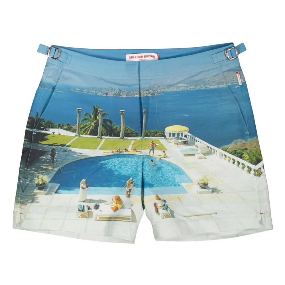 Orlebar Brown Bulldog Fotografische Zwemshorts Blue Heren