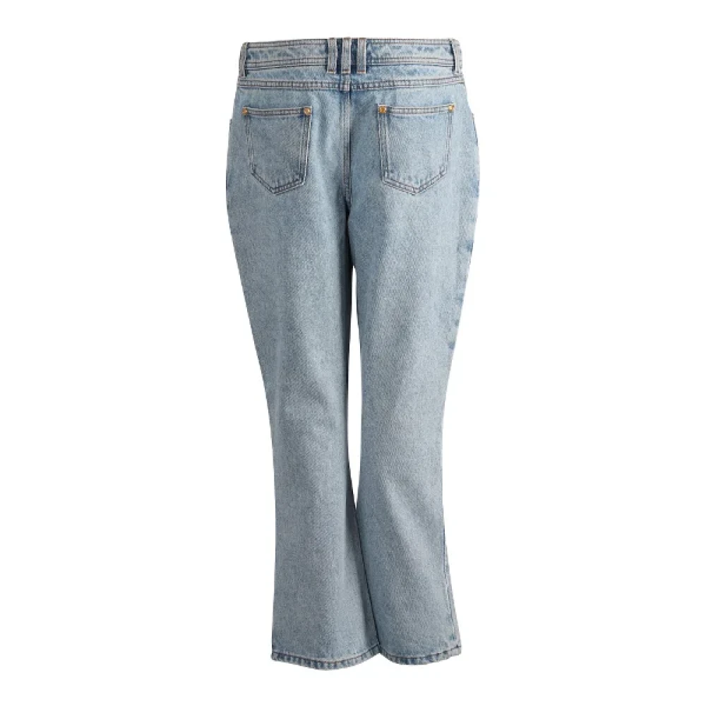 Balmain Pre-owned Cotton jeans Blue Dames