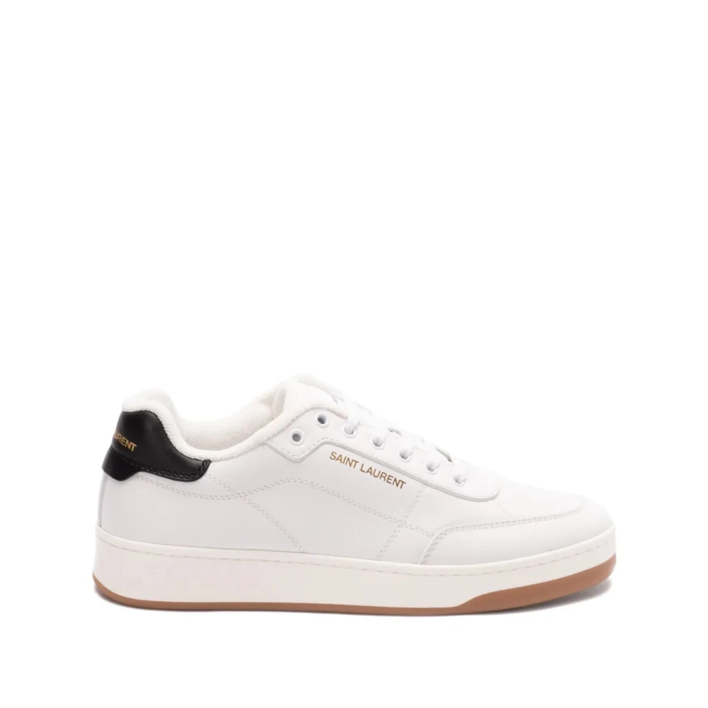 Saint Laurent Optisch /Zwarte Sneaker Heren Schoenen Wit
