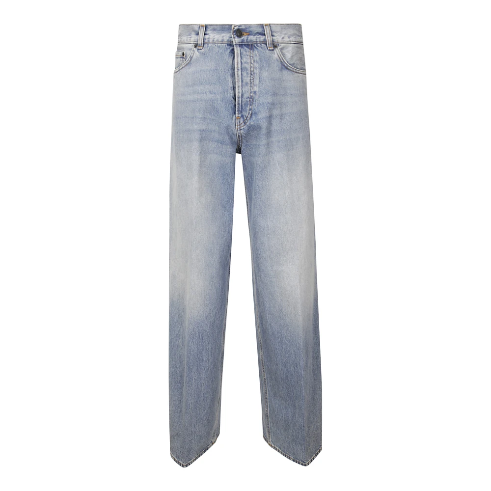 Haikure Wide Five Pocket Jeans Blue Dames