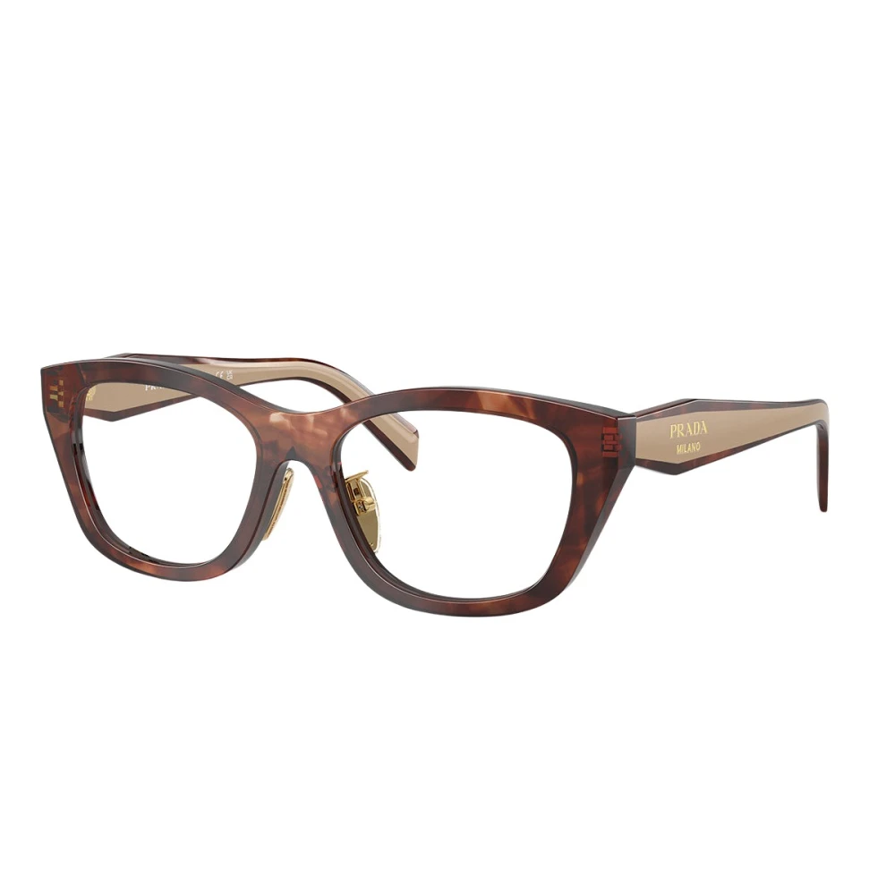 Prada Unisex Brown Glasses, 53 Mm, Prd11vd Optical Frame