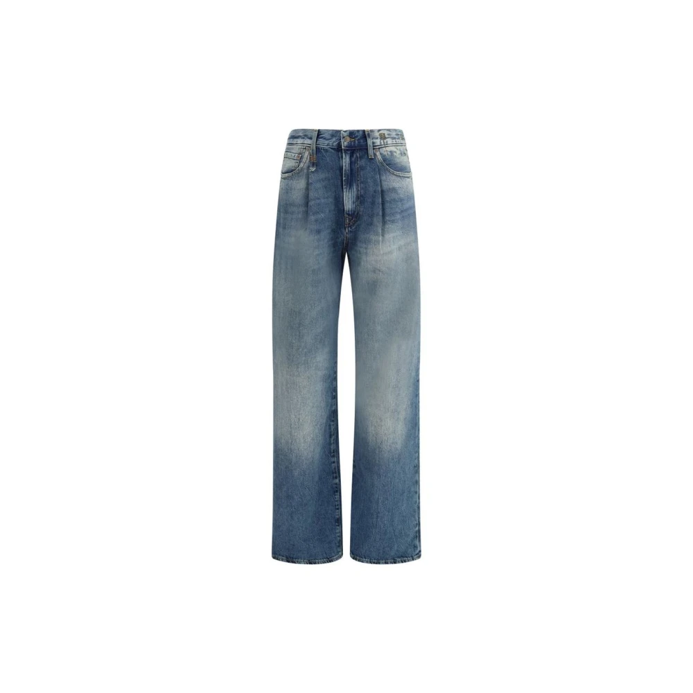 R13 Women's Blue Cotton Denim Jeans
