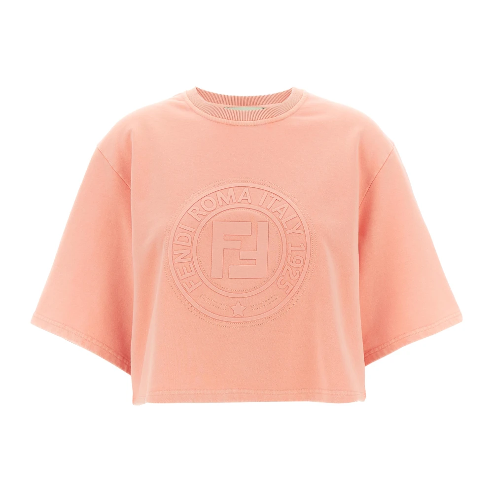 Fendi Women's Pink 3D 'Roma' Sweatshirt - Sweatshirts - Xs - Sweatshirts & Hoodies