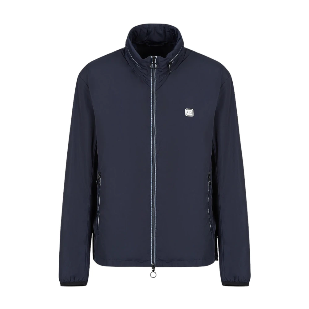 Armani Exchange Men's Blue Navy Blazer Windproof Jacket