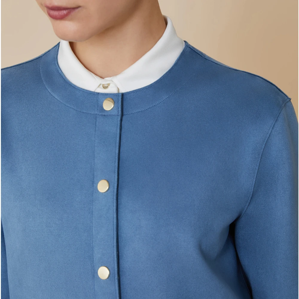Pennyblack Boxy Fit Jersey Jas Ardea Blue Dames