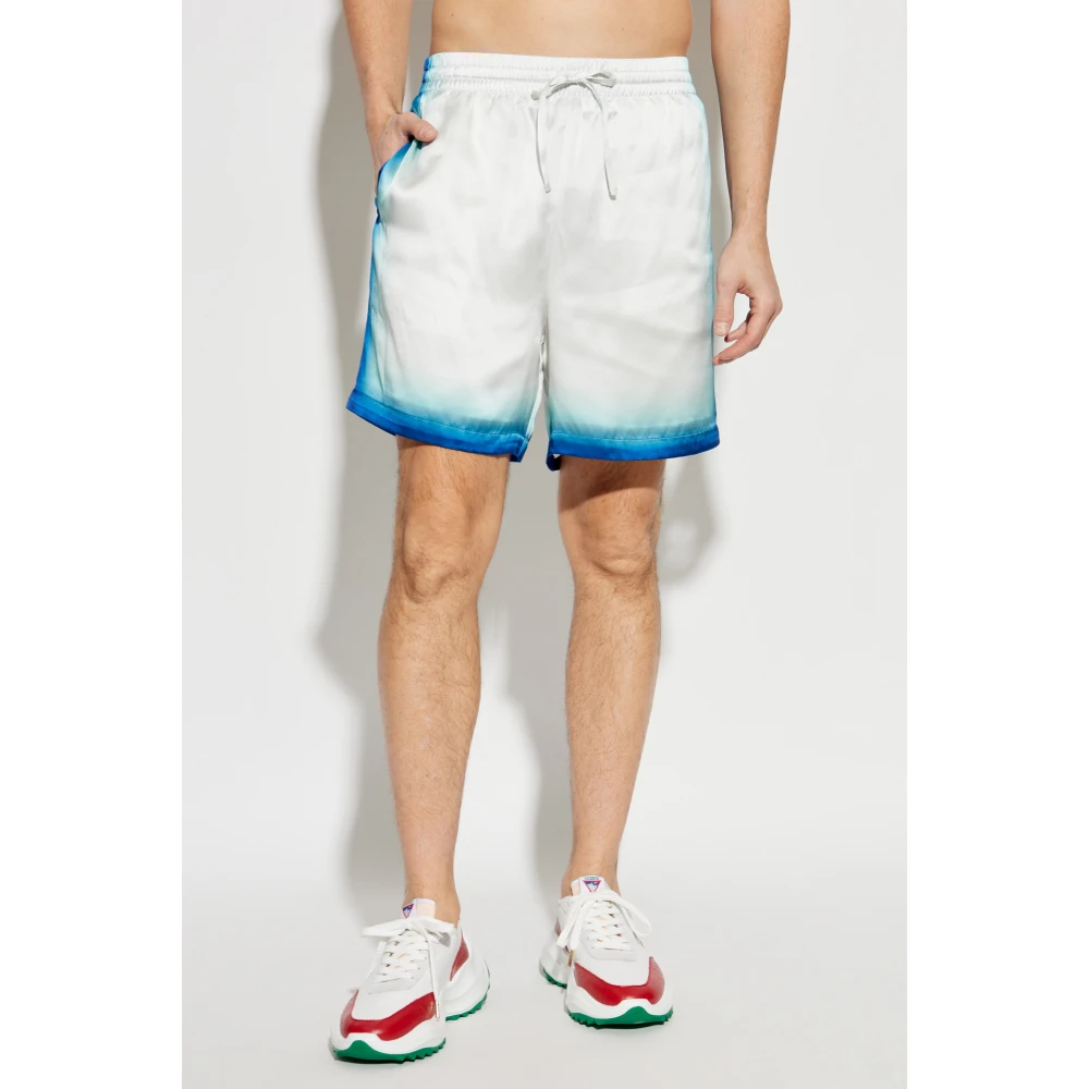 Casablanca Zijden shorts White Heren