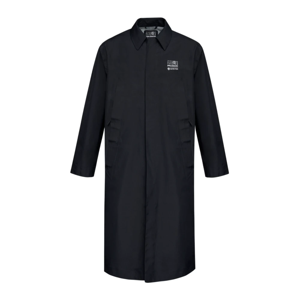 MM6 Maison Margiela Zwarte Trenchcoat Black Heren