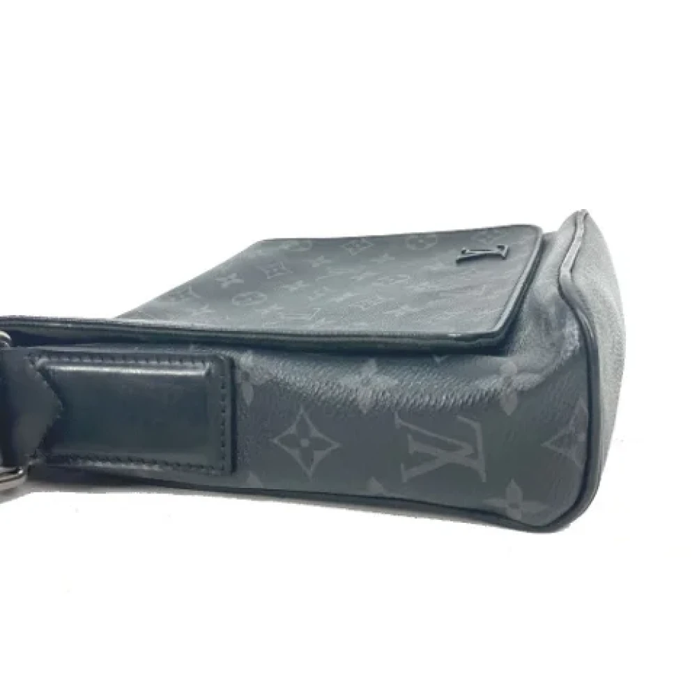 Louis Vuitton Vintage Pre-owned Cotton louis-vuitton-bags Gray Dames