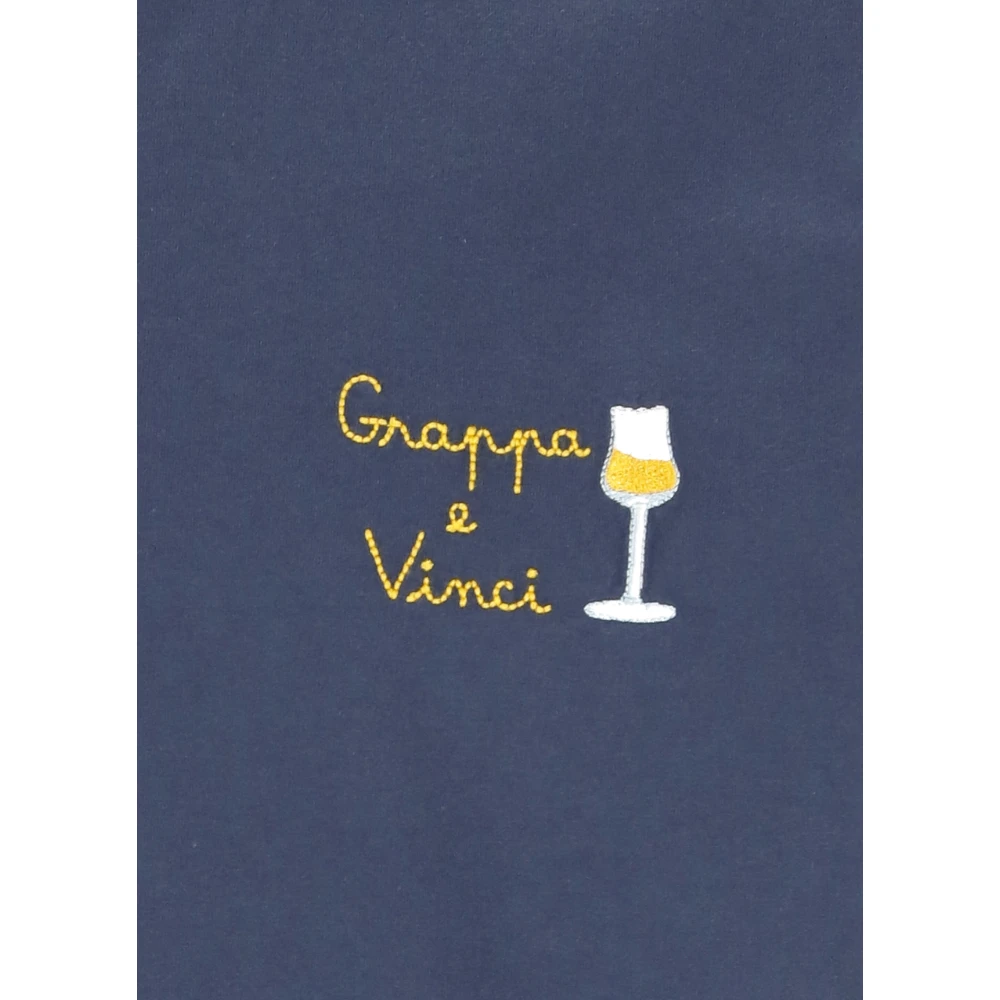 Saint Barth Blauw Katoenen T-shirt met Ronde Hals Blue Heren
