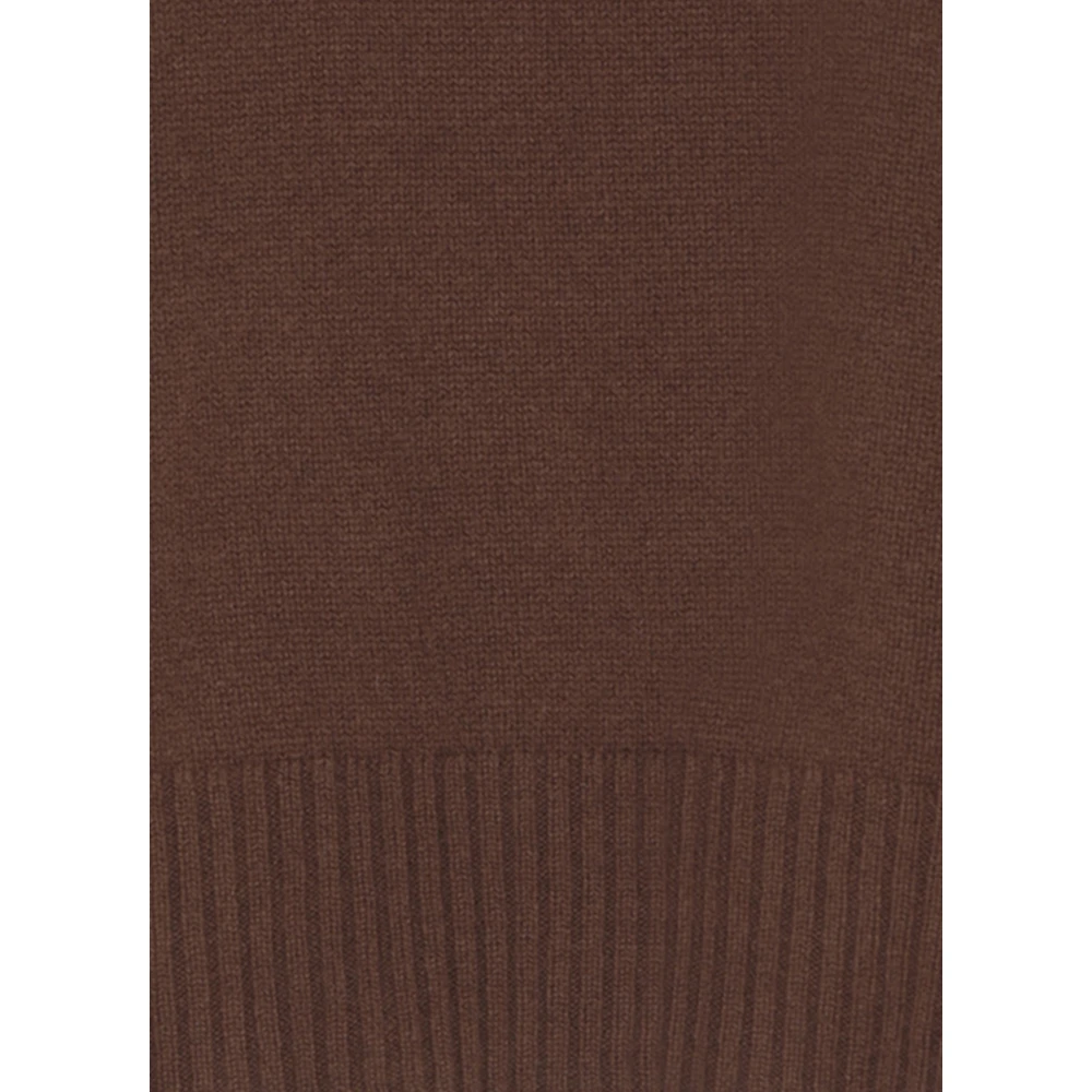 Kangra Bruine Cashmere Crew Neck Sweater Brown Dames