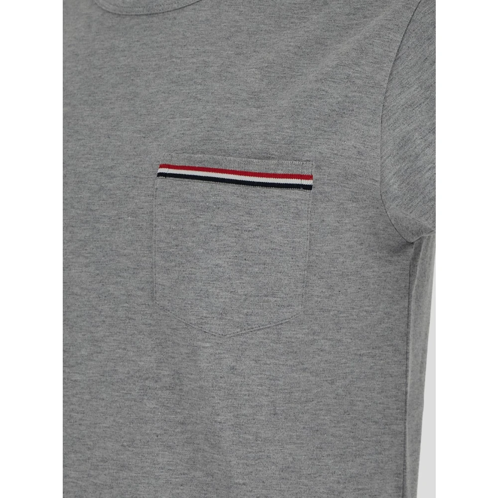 Thom Browne Premium Katoenen Zak T-shirt Gray Heren