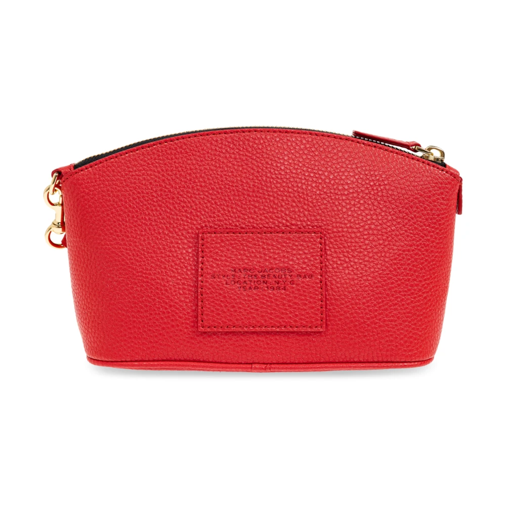 Marc Jacobs Leren cosmetische tas Red Dames