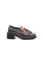 mocassin-en-cuir-avec-frange-vert-fonce
