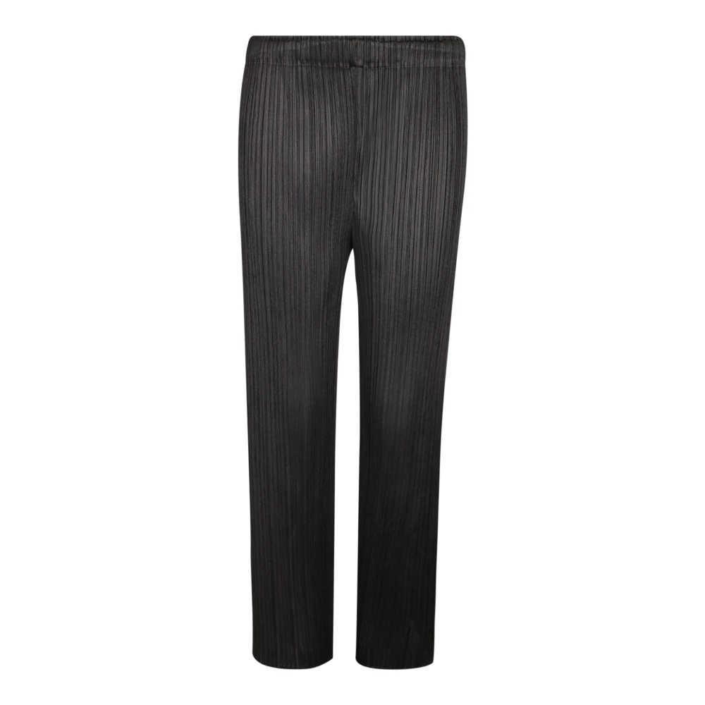 Issey Miyake Women's Black Monthly Colors: February Straight Trousers - Straight Trousers - L - Trousers