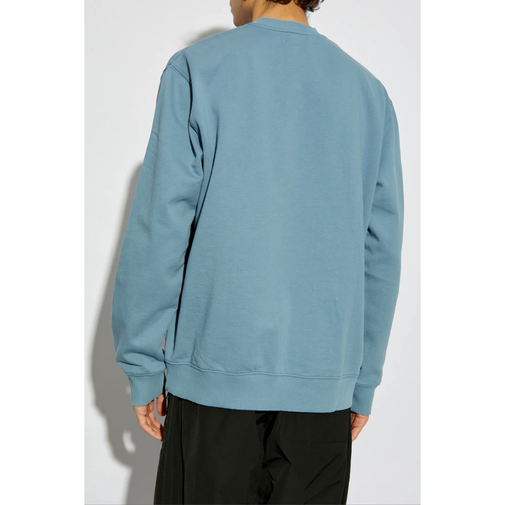 Samsøe Sweatshirt met logo Norsbro Blue Heren