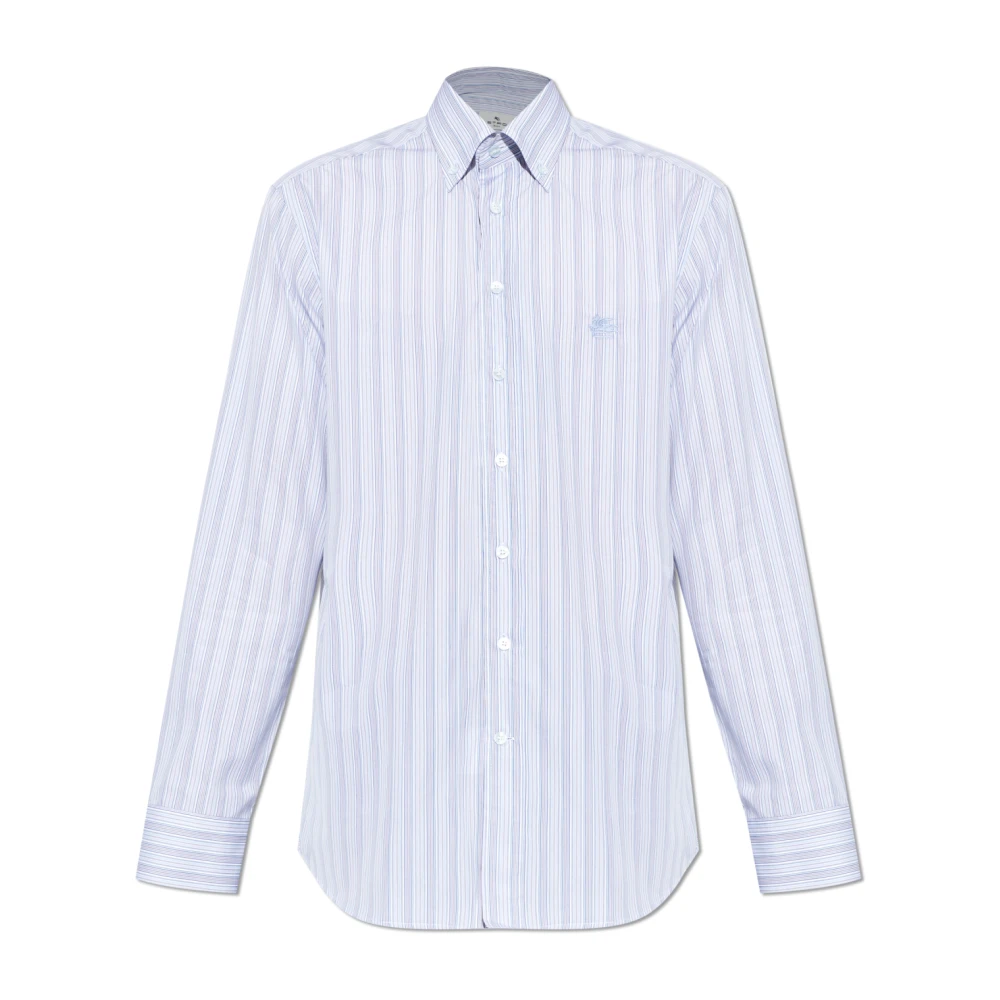 Etro Hombre Multicolor - Camisa De Algodón Jacquard A Rayas - Shirts - 2XL