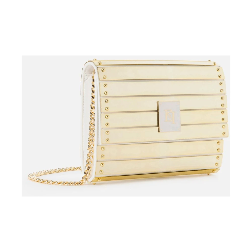 Elisabetta Franchi Metalen Tas Accessoires Black Dames