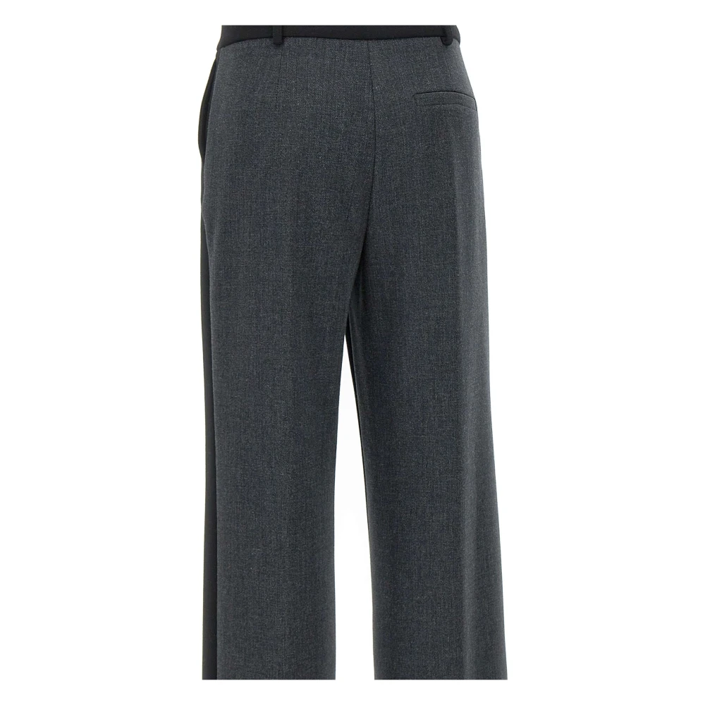 Kaos Tweekleurige broek met rechte pijp Black Dames
