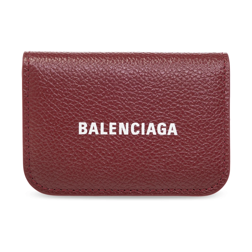 Balenciaga Plånbok i läder med logotyp Red, Dam