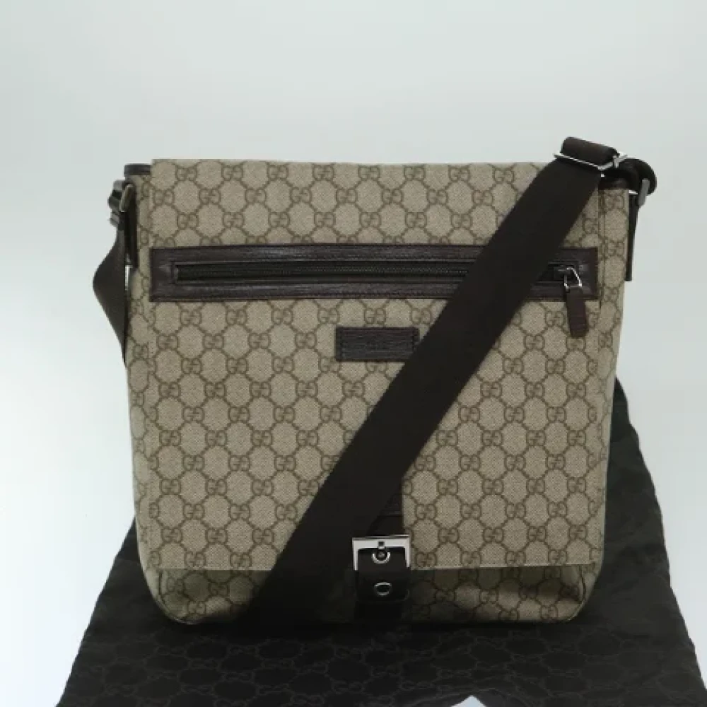 Gucci Vintage Pre-owned Canvas gucci-bags Beige Dames