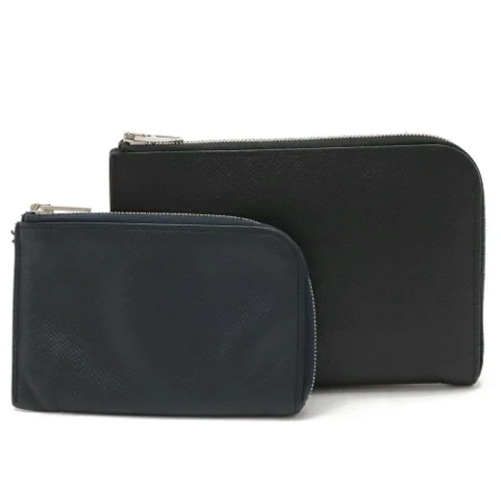 Hermès Vintage Pre-owned Leather wallets Black Dames