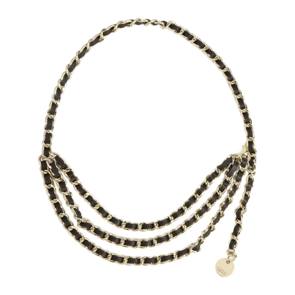 Kazar Decoratieve leren en metalen riem Multicolor Dames