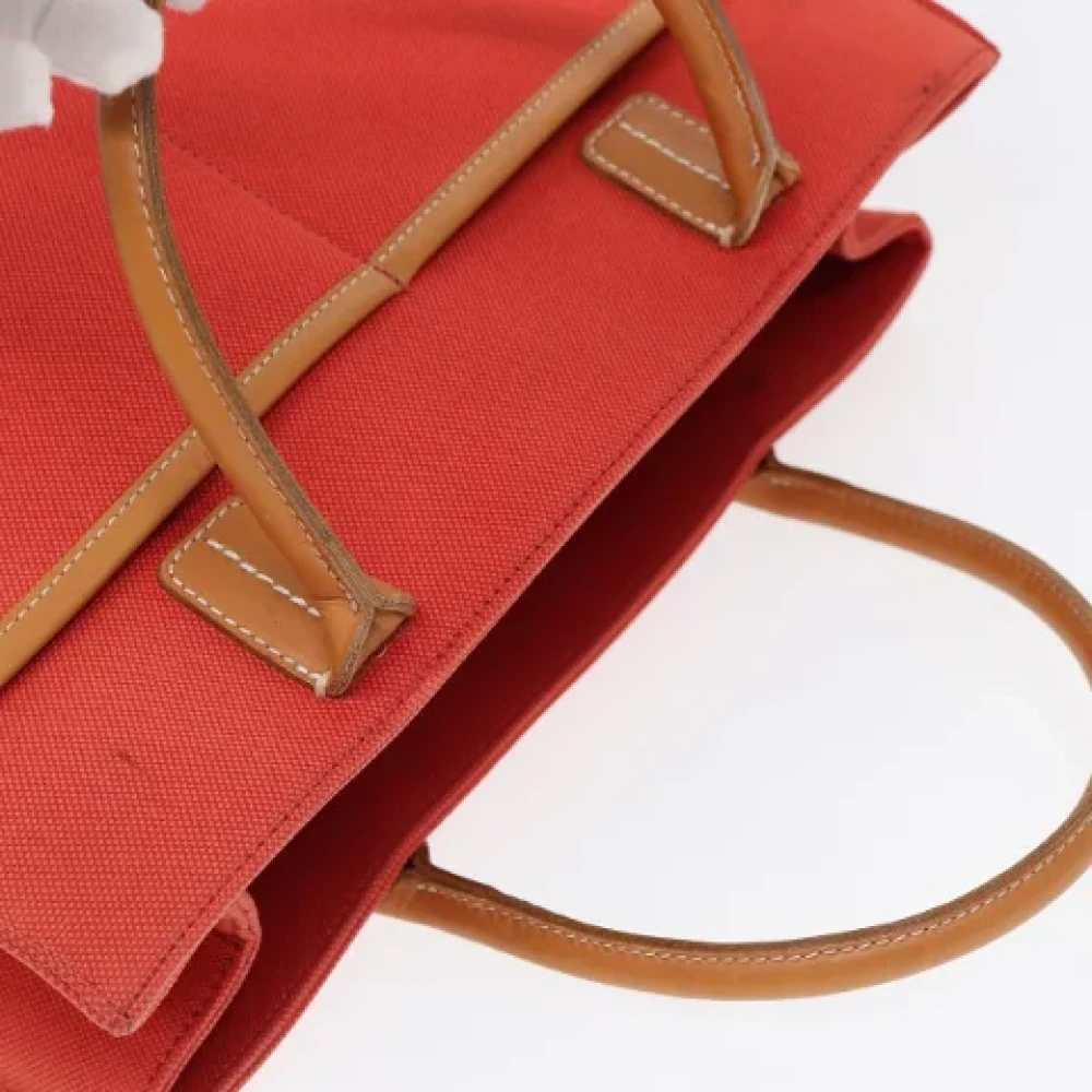 Burberry Vintage Pre-owned Canvas handbags Orange Dames