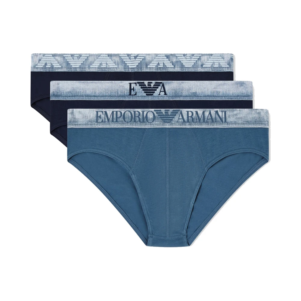 Emporio Armani , Underpants, Male, Multicolor, S, 3-Pack Briefs