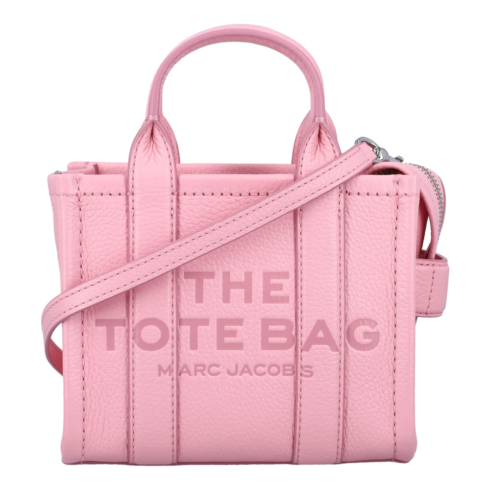 Marc Jacobs Rosa Band Mini Tote Läder Väska Pink, Dam