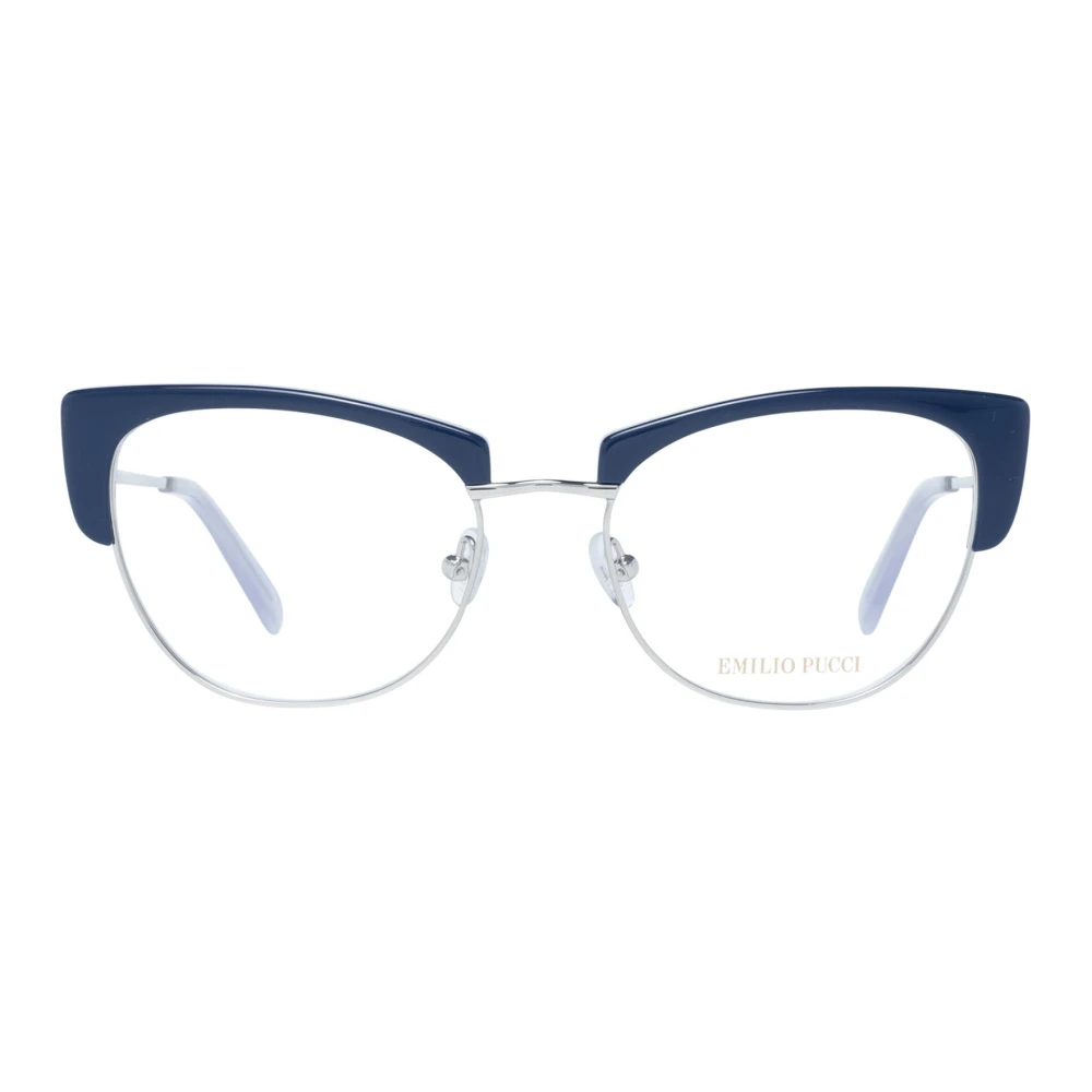 EMILIO PUCCI Blauwe Cat Eye Dames Optische Monturen Blue Dames
