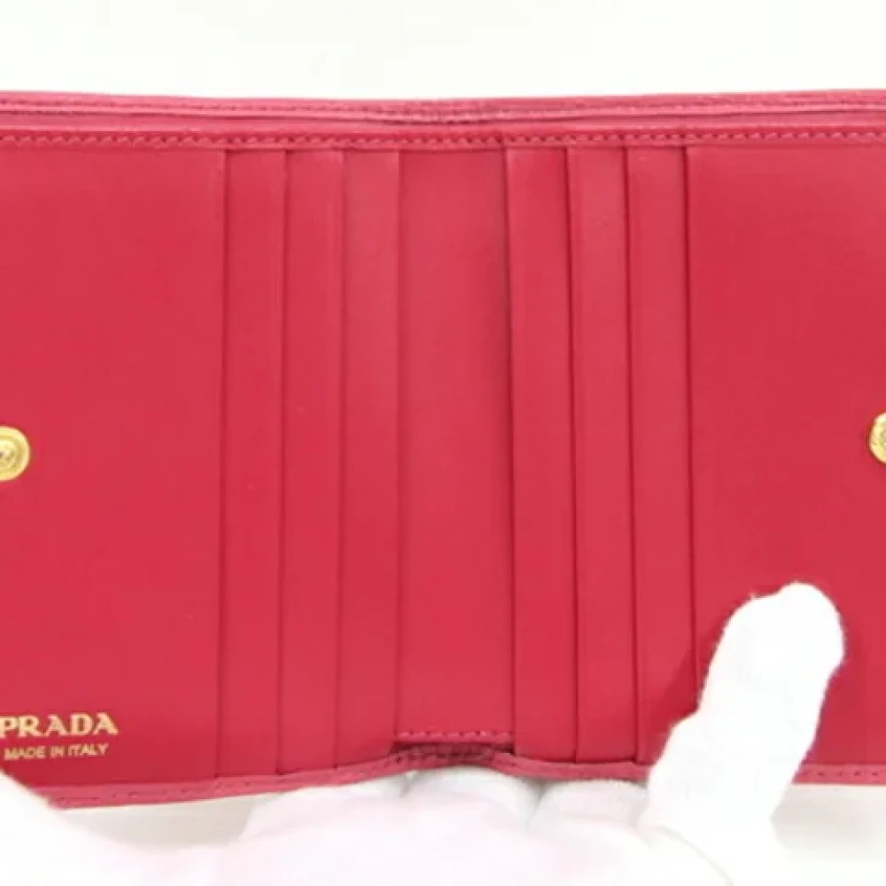 Prada Vintage Pre-owned Leather wallets Pink Dames