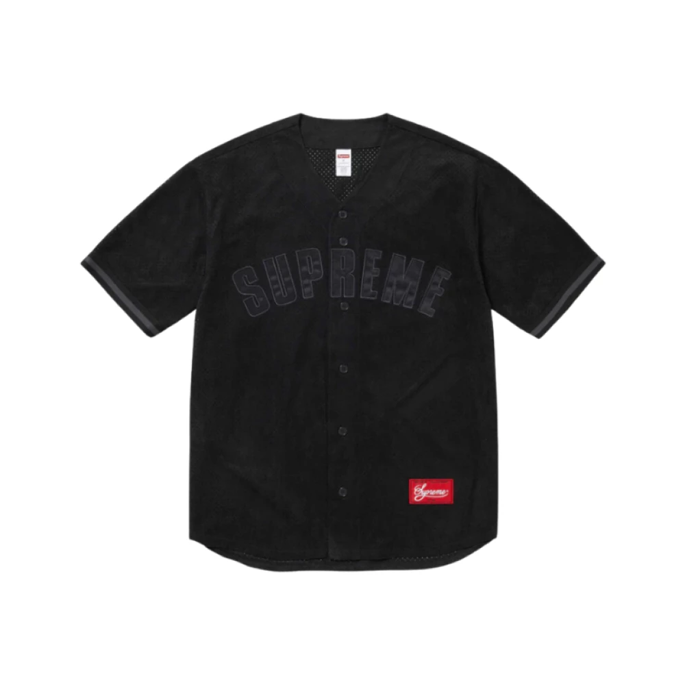 Supreme Zwarte Baseball T-shirt Black Heren